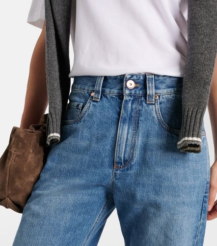 Jean wide à taille mi-haute - Brunello Cucinelli - Modalova
