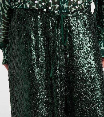 Pantalon droit à sequins - Dries Van Noten - Modalova