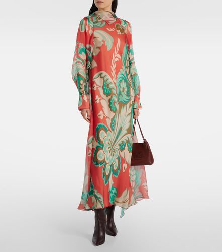 Etro Robe longue imprimée en soie - Etro - Modalova