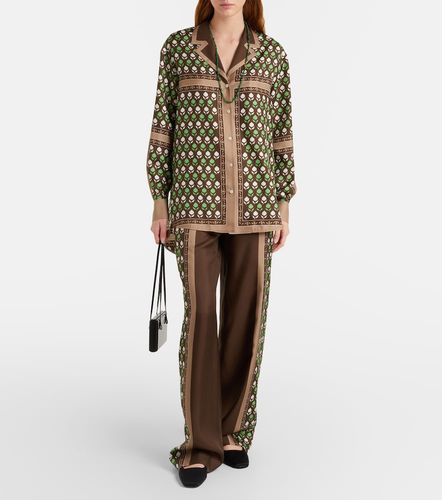 Pantalon ample imprimé en soie - Tory Burch - Modalova
