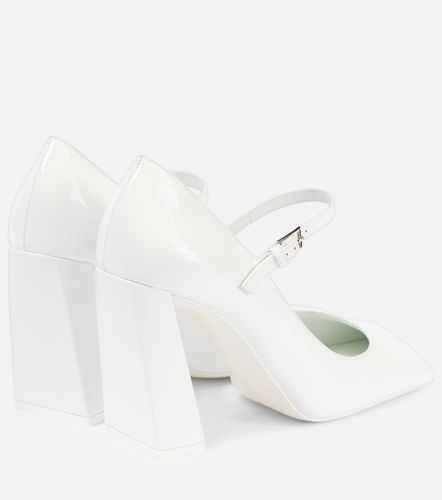 Escarpins Mary Jane Charlotte 95 en cuir verni - Amina Muaddi - Modalova