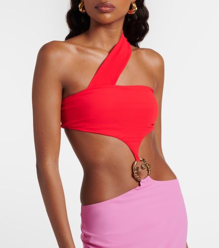 Robe midi asymétrique à découpes - Roberto Cavalli - Modalova