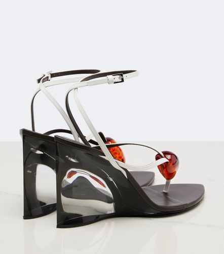 Alaïa Sandales à entre-doigts Invisible en cuir - Alaia - Modalova
