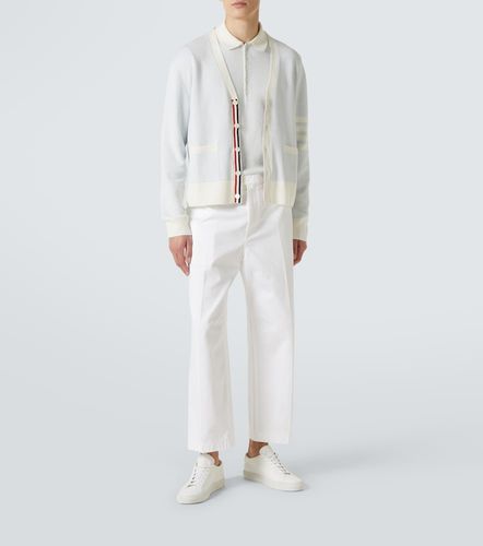 Polo 4-Bar en lin et coton - Thom Browne - Modalova