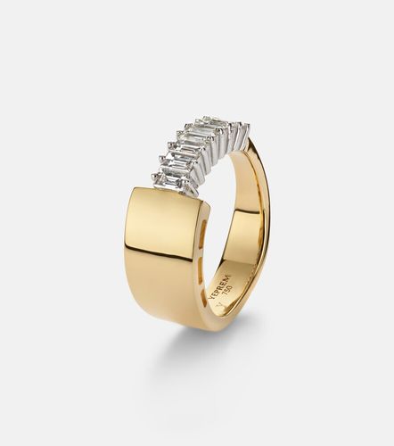 Bague en or jaune et blanc 18 ct (750/1000) avec diamants - Yeprem - Modalova