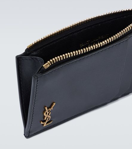 Porte-cartes Tiny Cassandre Fragment en cuir - Saint Laurent - Modalova