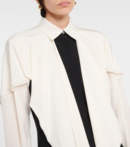 Blouse en crêpe de Chine de soie à nœud - Victoria Beckham - Modalova