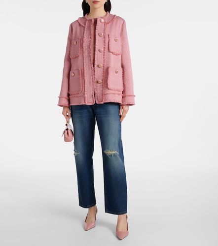 Veste DG en tweed de laine mélangée - Dolce&Gabbana - Modalova