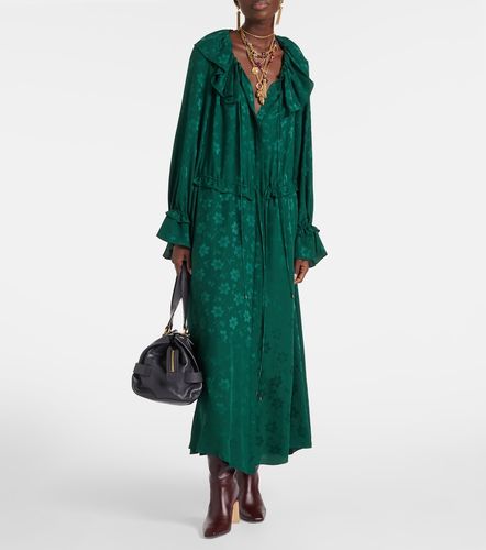 Chloé Robe midi en jacquard de soie à fleurs - Chloe - Modalova