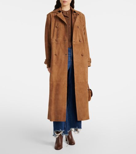 Trench-coat Tate en daim - Nour Hammour - Modalova