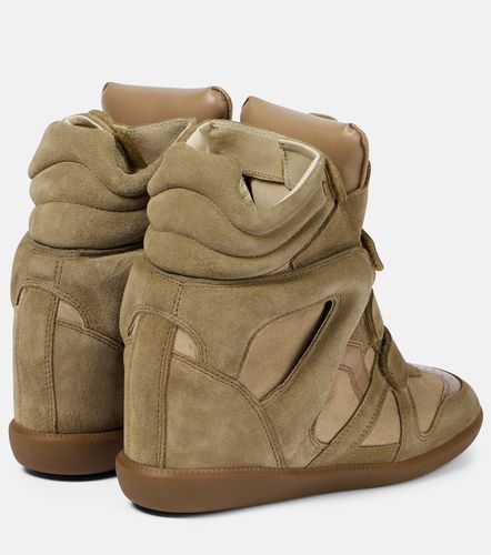 Baskets compensées Bekett en cuir et daim - Isabel Marant - Modalova