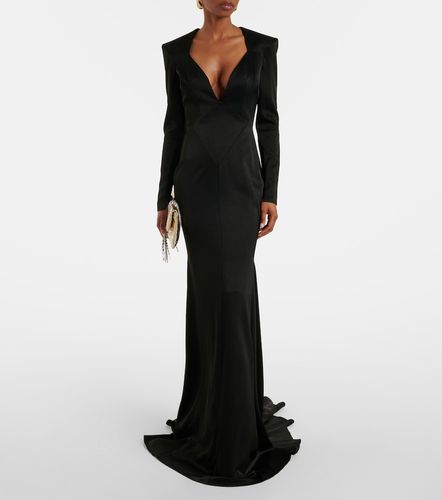 Robe longue en crêpe de satin - Alex Perry - Modalova