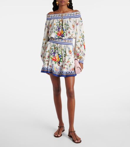 Robe Tiles Darls en soie à ornements - Camilla - Modalova
