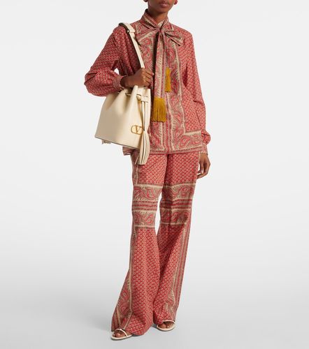 Pantalon ample imprimé en coton - Valentino - Modalova