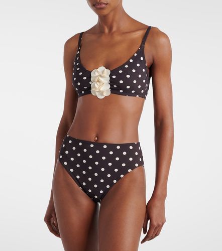 Haut de bikini à pois et appliqués - Karla Colletto - Modalova