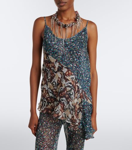 Top asymétrique à imprimé - Dries Van Noten - Modalova