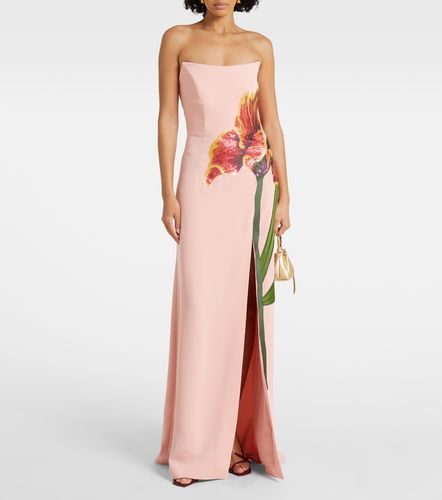 Robe bustier Margita en crêpe à imprimé floral - Costarellos - Modalova