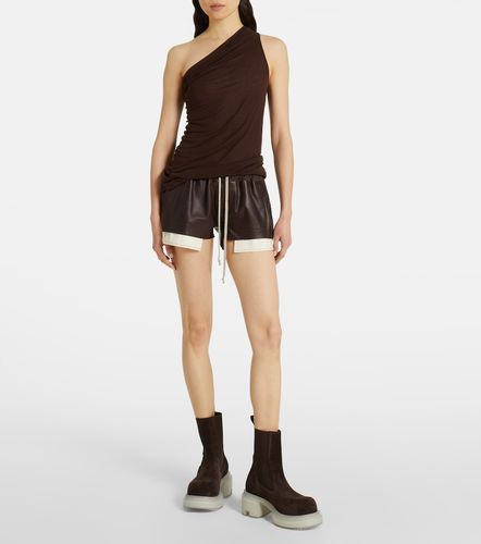 Short taille haute en cuir - Rick Owens - Modalova