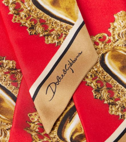 Foulard imprimé en soie - Dolce&Gabbana - Modalova
