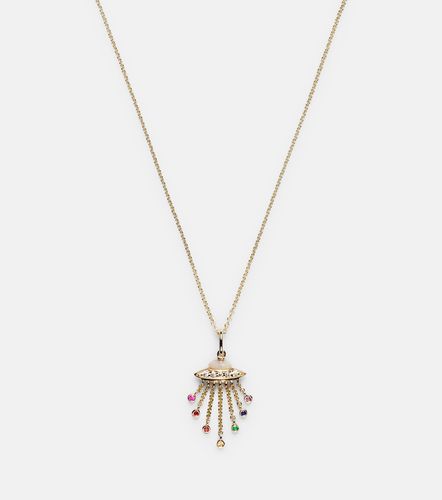 Collier UFO en or 14 ct et diamants - Sydney Evan - Modalova