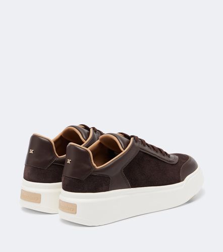 Baskets compensées en daim et cuir - Max Mara - Modalova