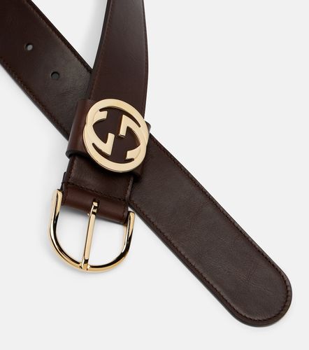 Ceinture Interlocking G en cuir - Gucci - Modalova