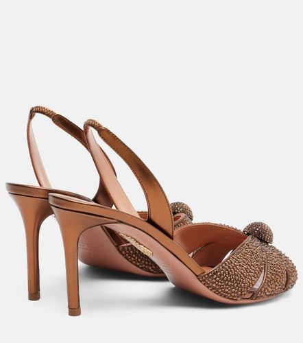 Sandales Italian Flirt 75 en cuir à ornements - Aquazzura - Modalova