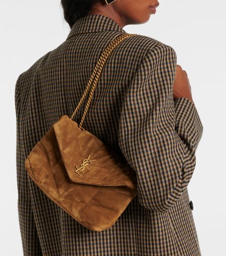 Sac porté épaule Loulou Toy en daim - Saint Laurent - Modalova