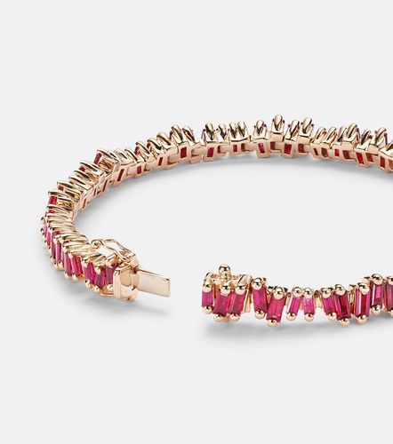 Bracelet Bold en or rose 18 ct et rubis - Suzanne Kalan - Modalova