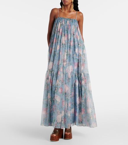 Chloé Robe longue en soie à fleurs - Chloe - Modalova