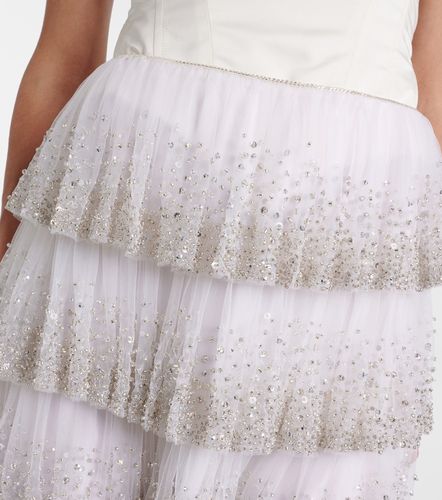 Mini-jupe de mariée Evie en tulle - Clio Peppiatt - Modalova