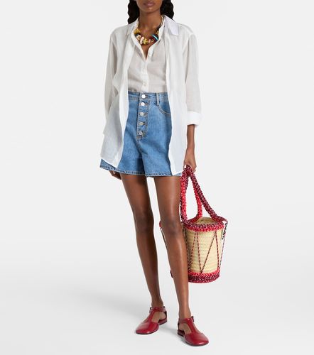 Alémais Short Stephi à taille haute en jean - Alemais - Modalova