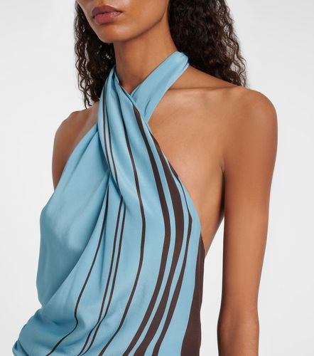 Robe longue Rioja rayée en crêpe de soie - SIR - Modalova