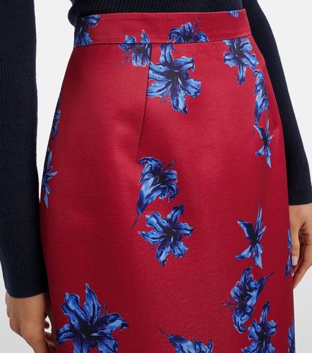 Jupe crayon Lorelei en satin à fleurs - Emilia Wickstead - Modalova