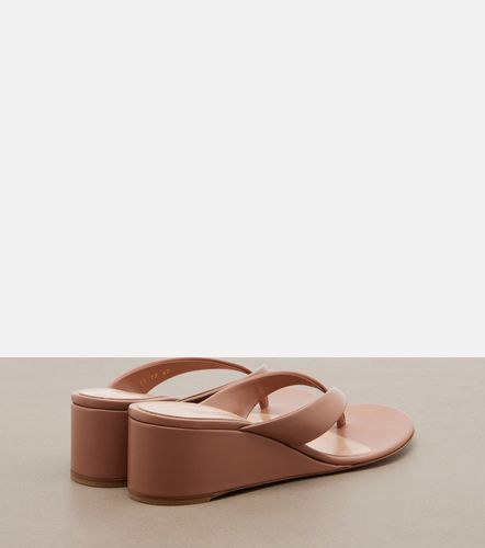 Sandales compensées en cuir - Gianvito Rossi - Modalova
