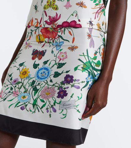 Robe Flora en sergé de soie - Gucci - Modalova