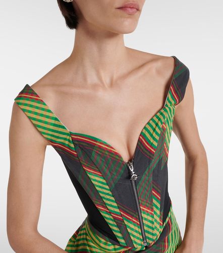 Corset Classic en coton et lin à motif tartan - Vivienne Westwood - Modalova