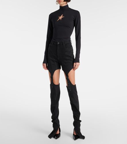 Jean skinny taille haute à découpes - Mugler - Modalova