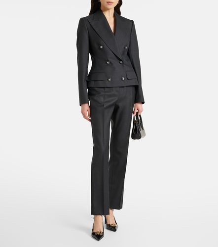 Pantalon slim en laine - Dolce&Gabbana - Modalova