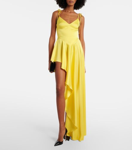 Robe asymétrique en satin - David Koma - Modalova