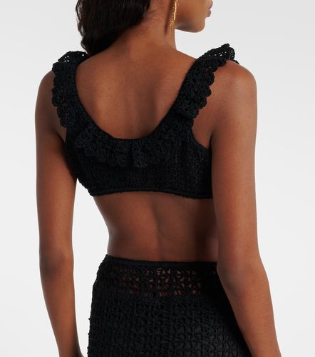 Top raccourci en crochet de coton - Anna Kosturova - Modalova