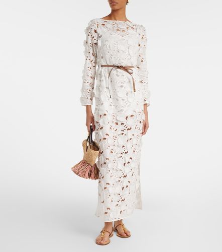 Robe longue Patience en coton à fleurs - Zimmermann - Modalova