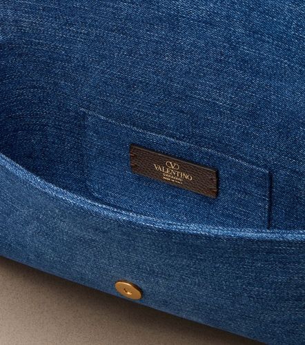 Sac DeVain Small en denim - Valentino Garavani - Modalova