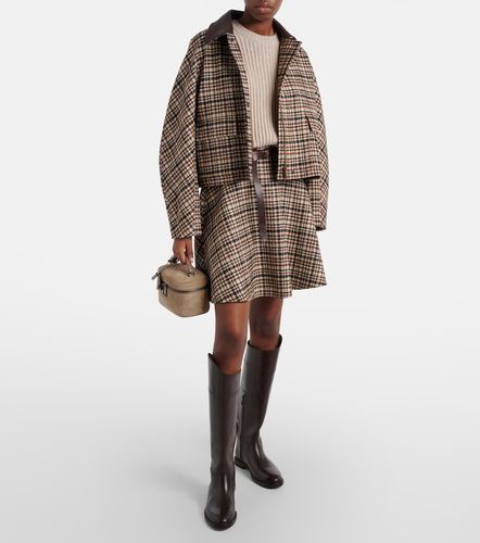 Mini-jupe en laine mélangée - Brunello Cucinelli - Modalova