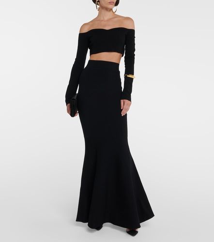 Top raccourci en laine mélangée à encolure bardot - Nina Ricci - Modalova