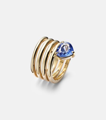 Bague Heart Spiral en or 18 ct et saphir - Shay Jewelry - Modalova