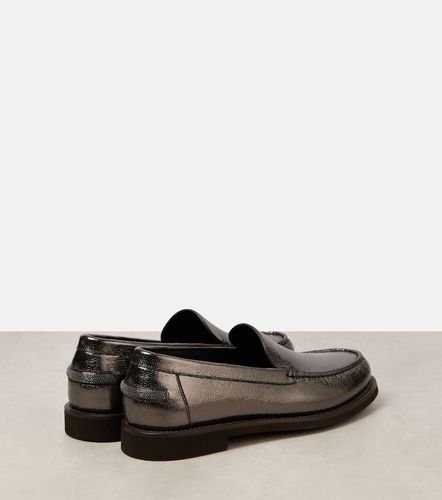 Mocassins en cuir métallisé - Brunello Cucinelli - Modalova