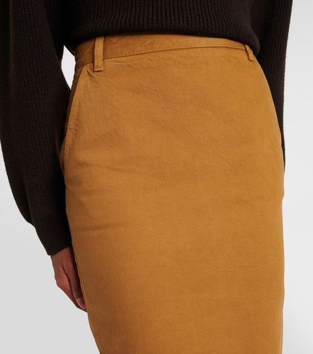 Saint Laurent Jupe crayon en coton - Saint Laurent - Modalova