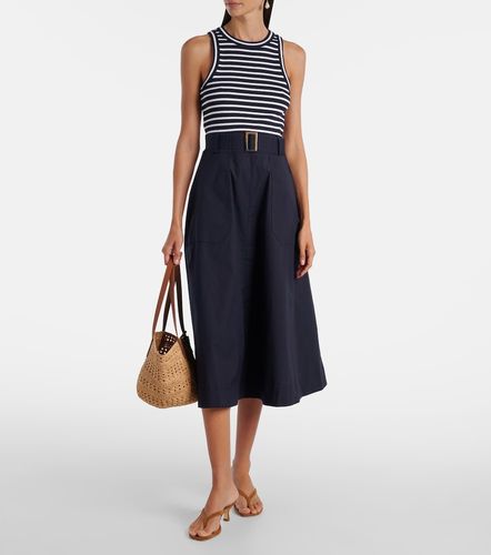 Robe midi en coton mélangé - Veronica Beard - Modalova