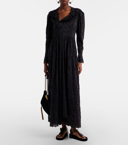 Robe longue Zoen en coton et soie à fleurs - Isabel Marant - Modalova
